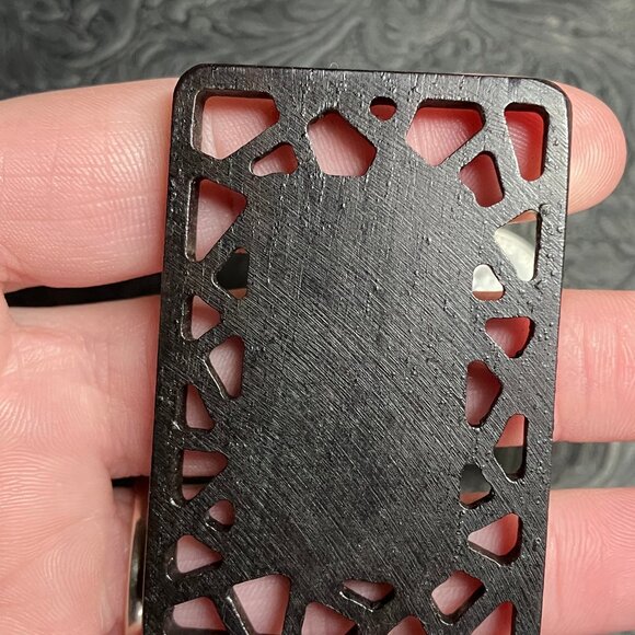 Labrador Retriever Dog Mother of Pearl Lapis Lazuli Pendant Cabochon Mini Art - Picture 10 of 10